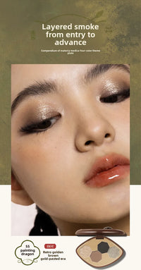 4-Color Chameleon Shimmer Eyeshadow Palette