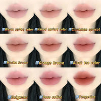 9-Color Velvet Lip Mousse Palette - Matte & Long-Lasting