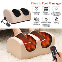 Electric Heated Foot Massager with Kneading and Vibration