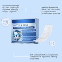 Fast-Dissolving Teeth Whitening and Gum Repair Strips