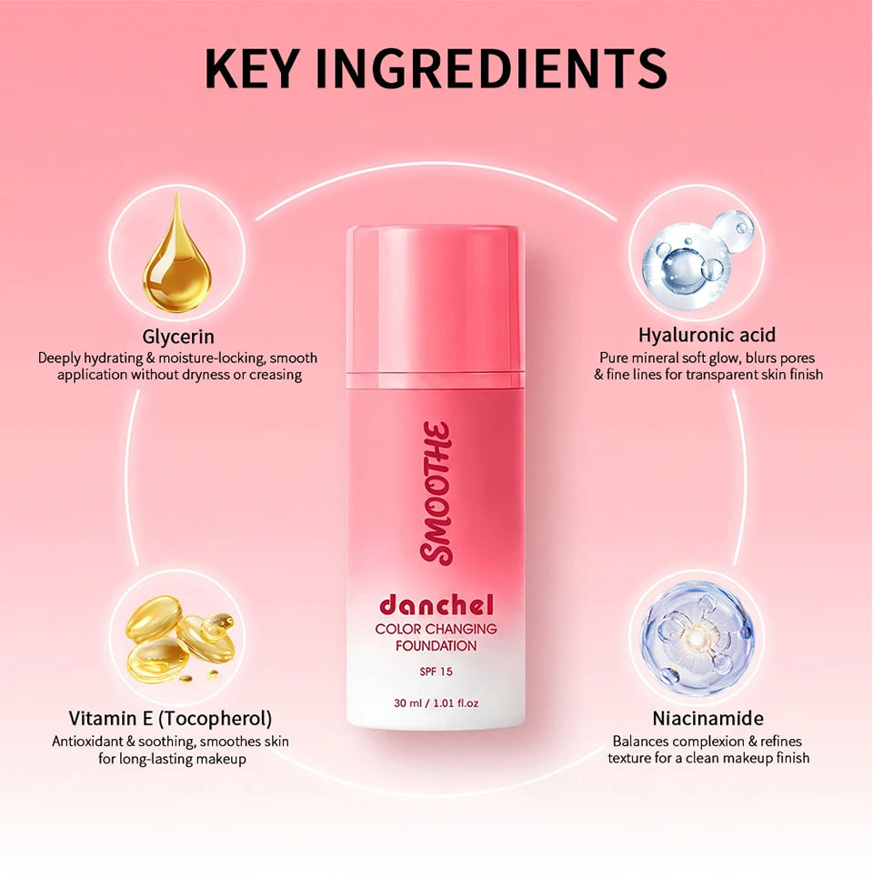 Color-Changing Foundation for Flawless Skin Tone - 14