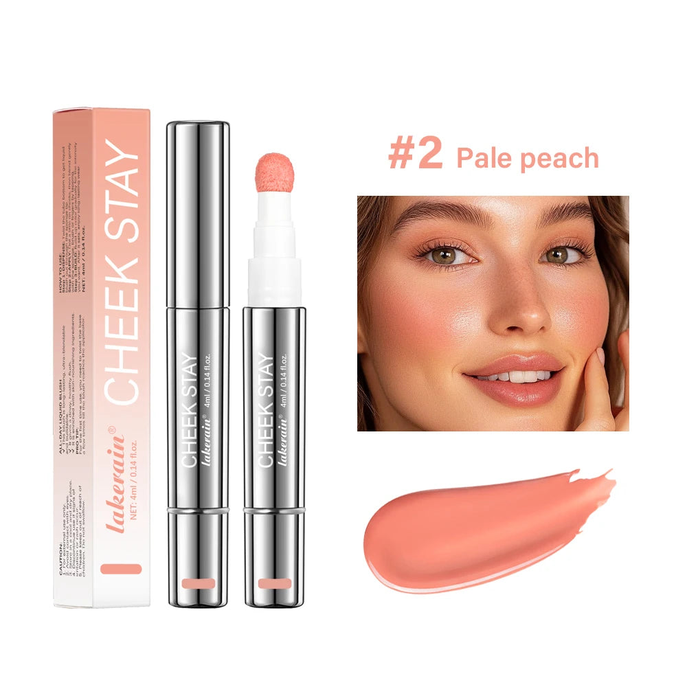 Liquid Blush Stick with Sponge Tip for Natural Glow - 19