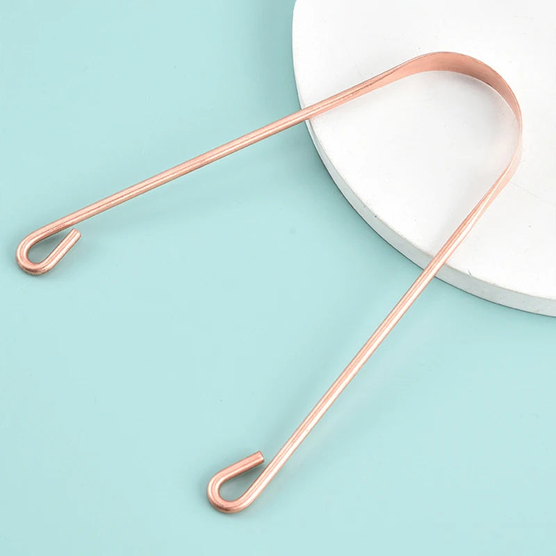 Copper U-Shaped Tongue Scraper for Fresh Breath - 3