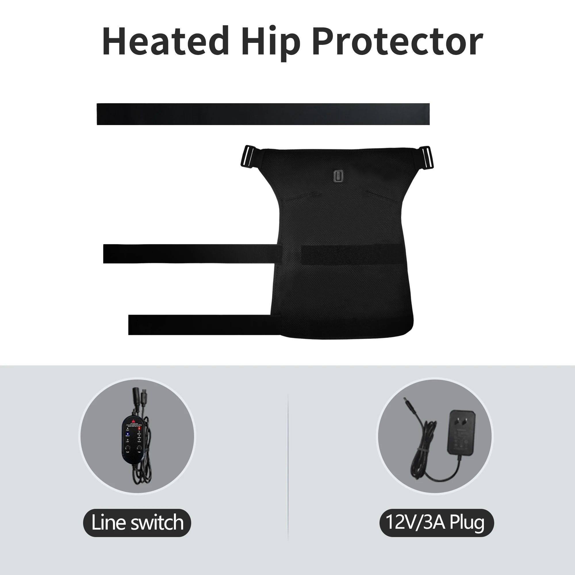 Heated Hip and Thigh Support Brace for Pain Relief - 23
