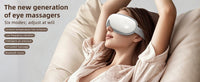 Heated Eye Massager with Vibration and Bluetooth for Stress Relief