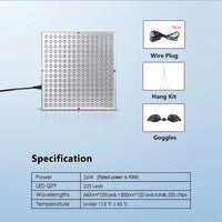 LED Red Light Therapy Panel for Skin Rejuvenation and Pain Relief