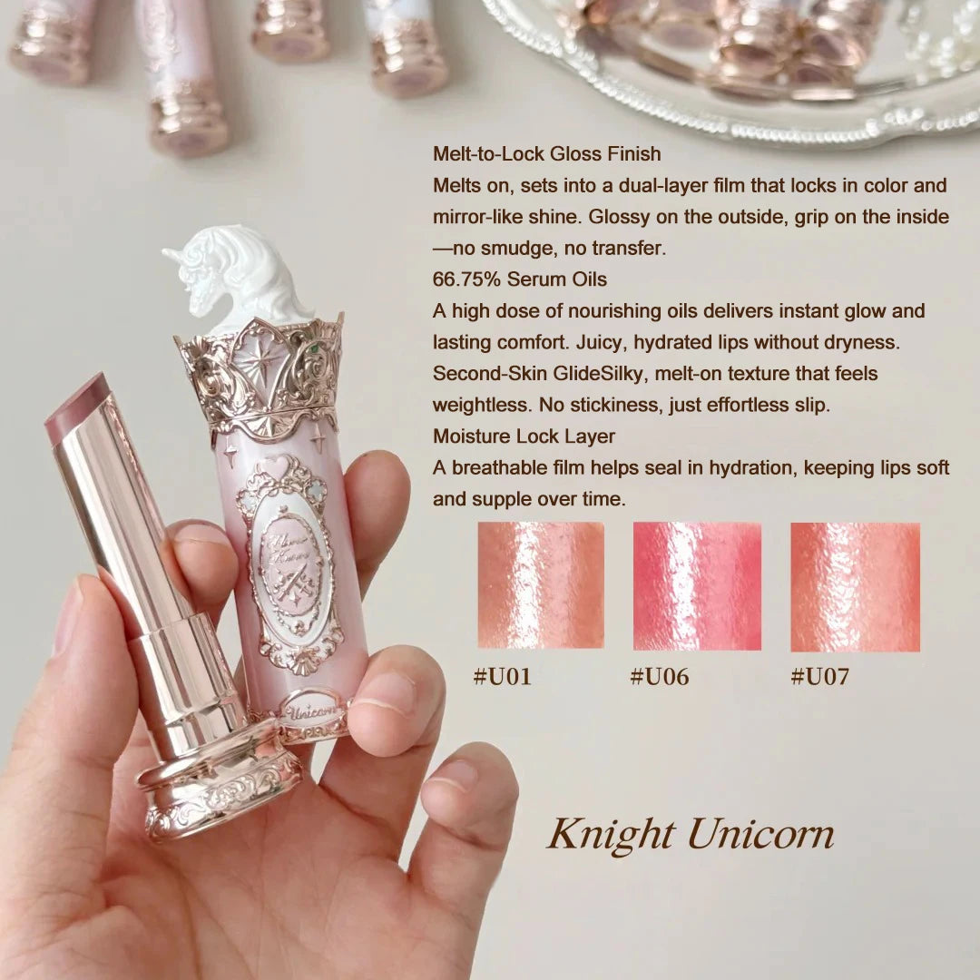 Moisturizing Unicorn Glazed Lipstick for Luminous Shine - 8