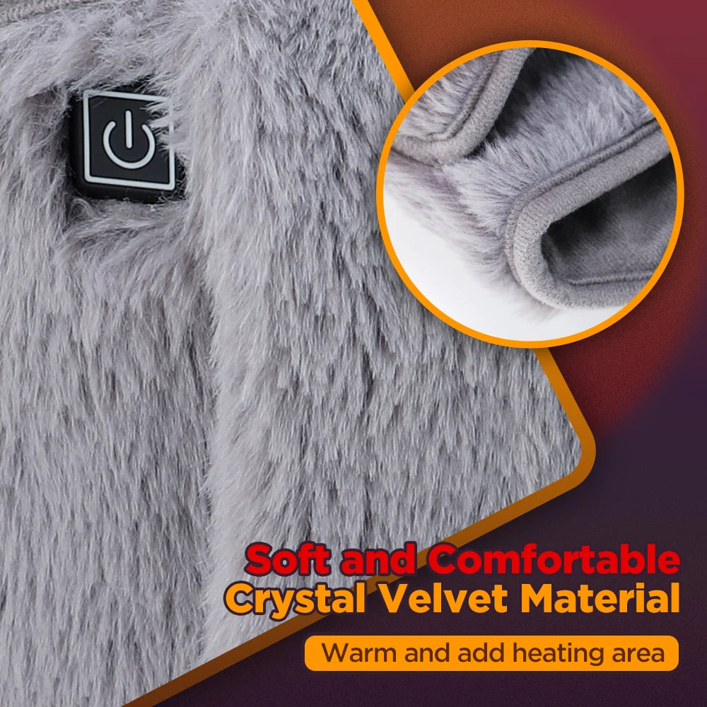 2-in-1 Electric Heated Abdomen and Hand Warming Belt - 8