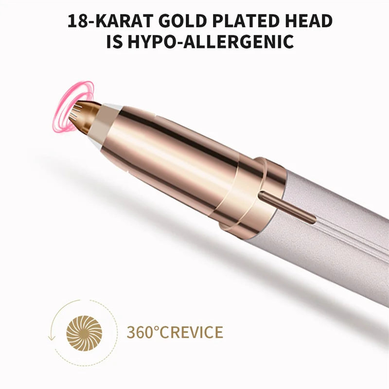 Painless Electric Eyebrow Trimmer & Facial Hair Remover - 5