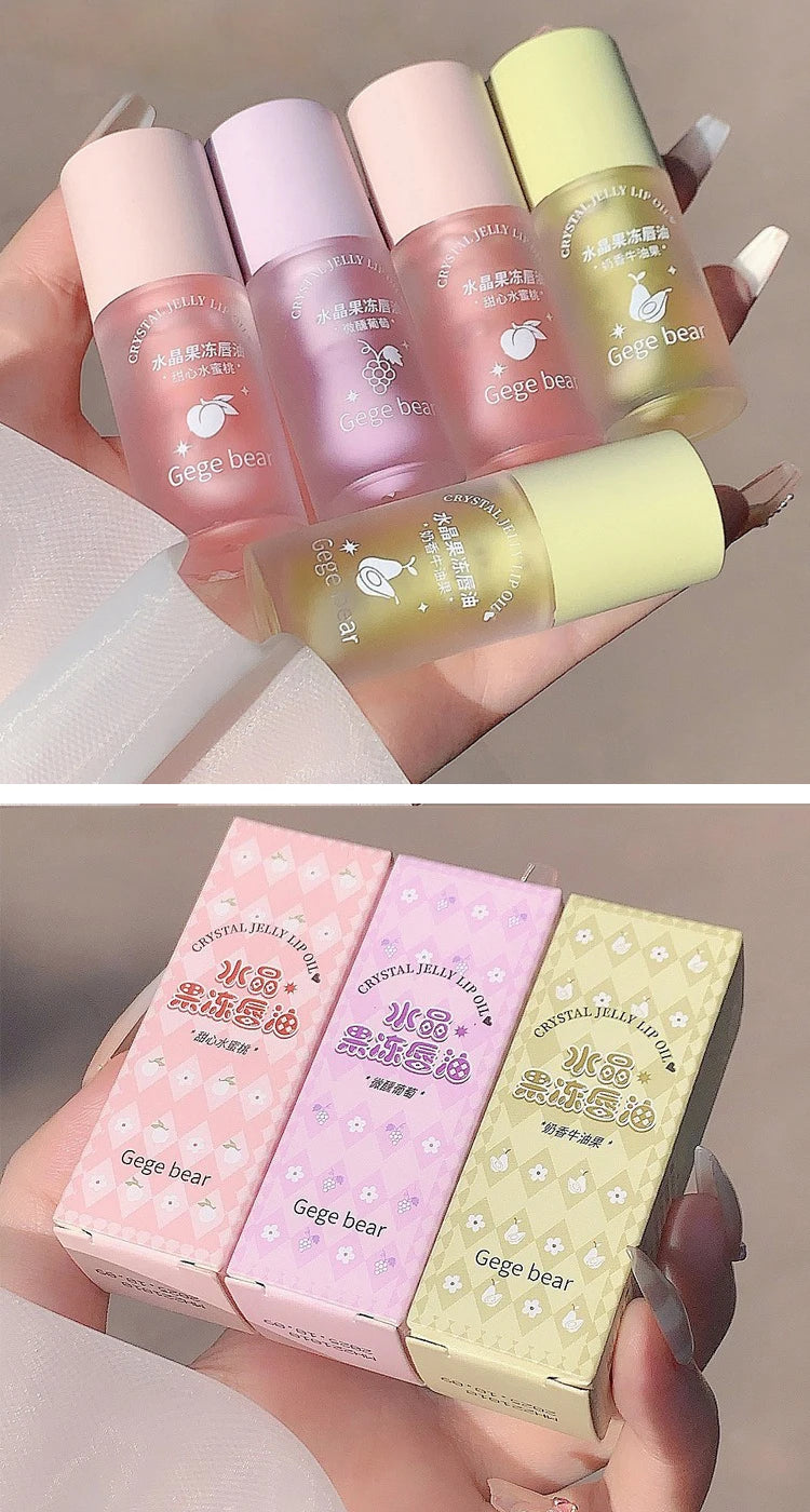 Hydrating Crystal Jelly Lip Oil for Smooth Glossy Lips - 13