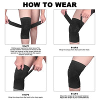 Adjustable Compression Knee Support Brace for Sports