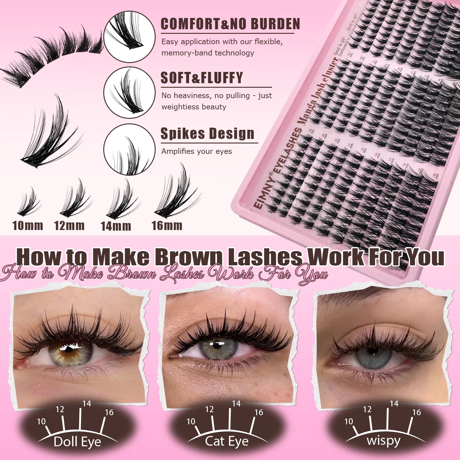 DIY Manga Style Lash Extension Cluster Kit - 6