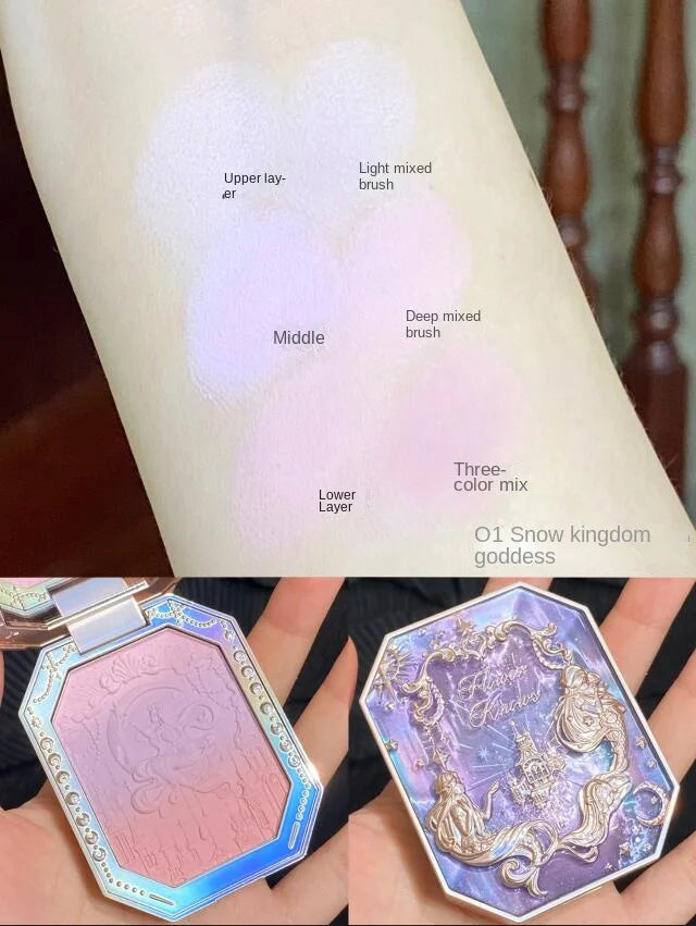 Embossed Floral Matte Blush Palette - 44