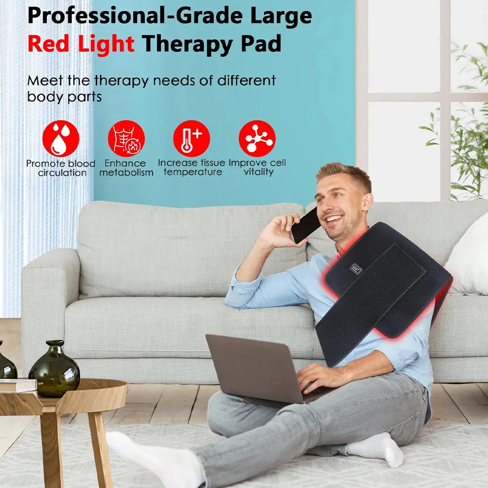 Wearable LED Red & Infrared Light Therapy Belt for Pain Relief - 6