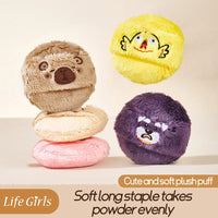 Cute Plush Cosmetic Powder Puff for Flawless Makeup Application