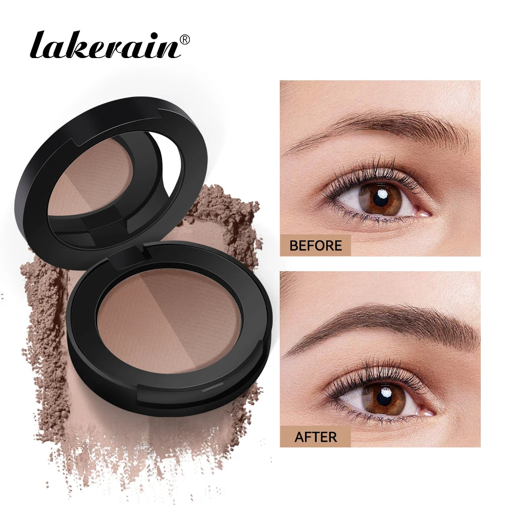 Dual-Tone Waterproof Eyebrow Powder for Natural Definition - 1