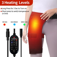 Heated Hip and Thigh Support Brace for Pain Relief