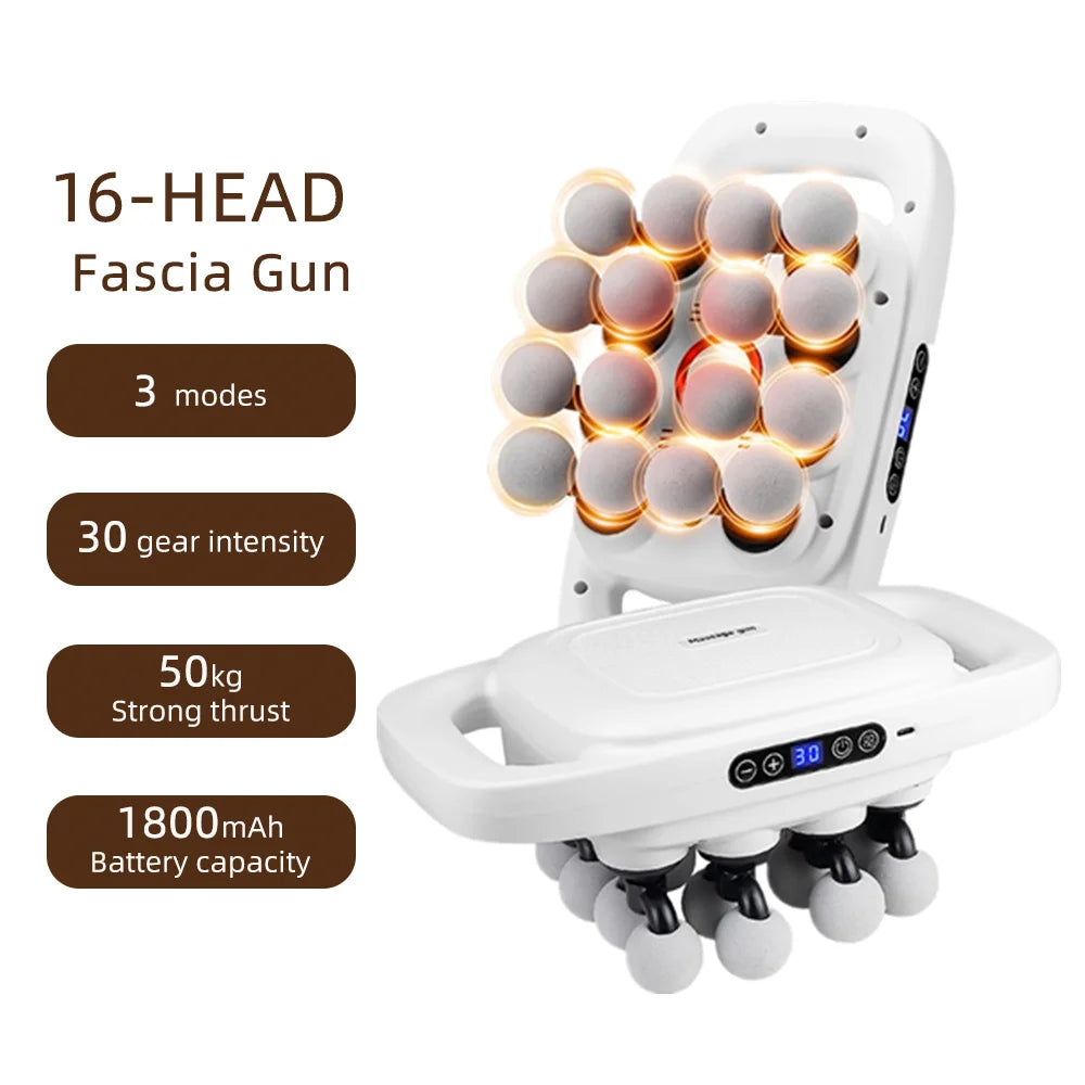 16-Head Full Body Muscle Recovery Massage Gun - 19