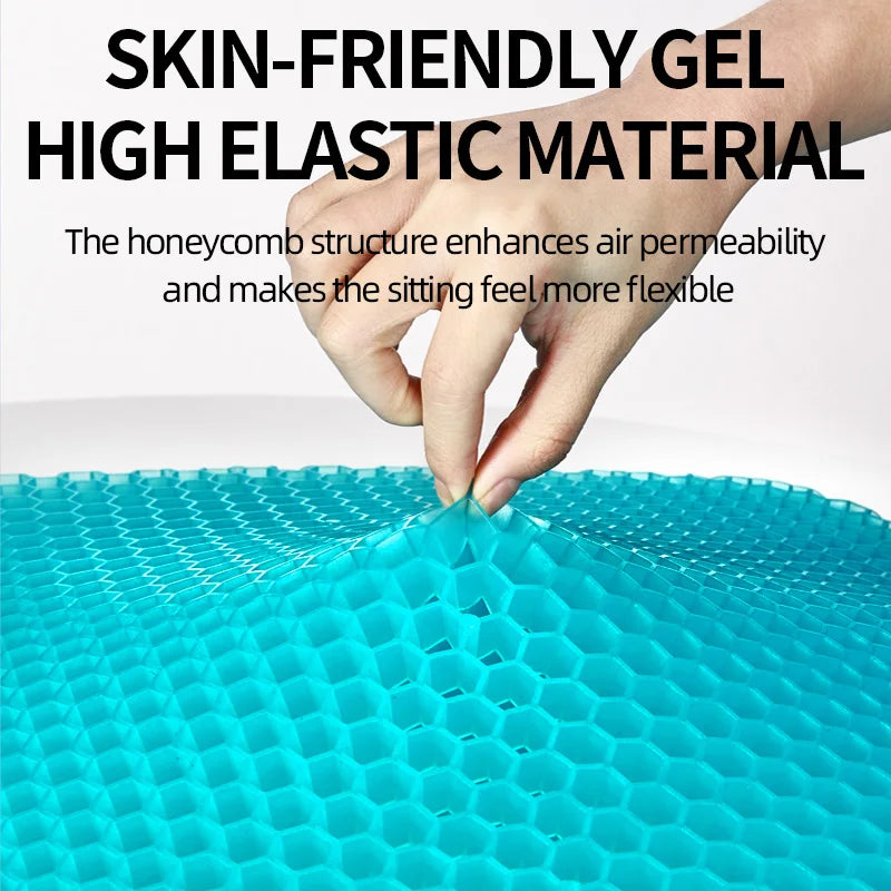 Breathable Honeycomb Gel Seat Cushion for Office and Car - 6