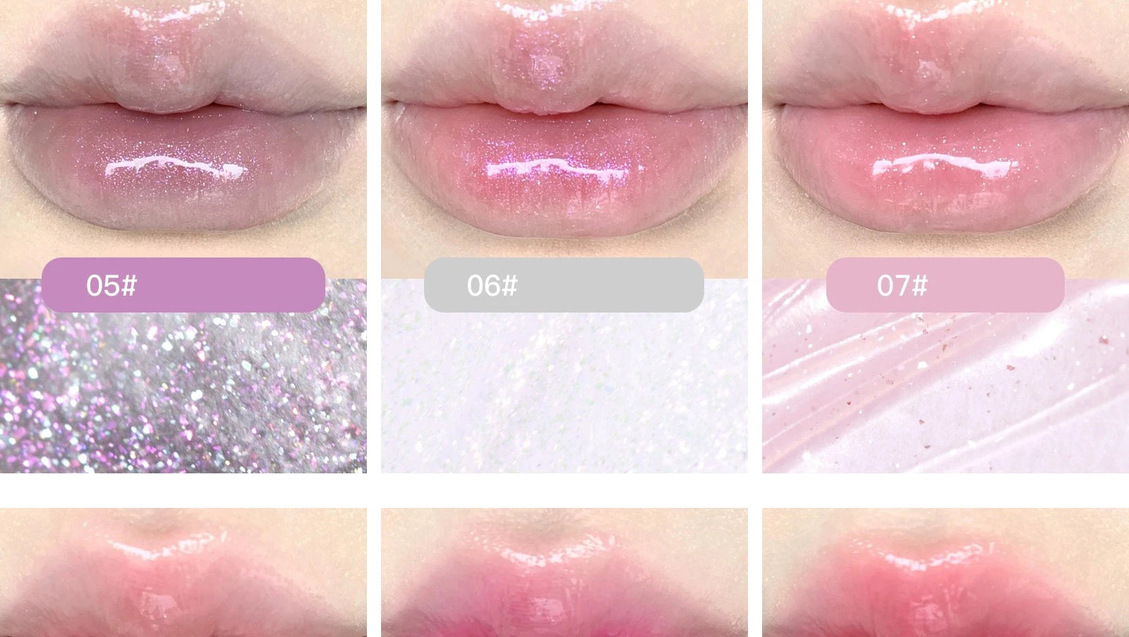 10-Color Moisturizing Lip Gloss Palette - 21