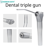 3-Way Dental Air Water Syringe Handpiece with 2 Nozzles