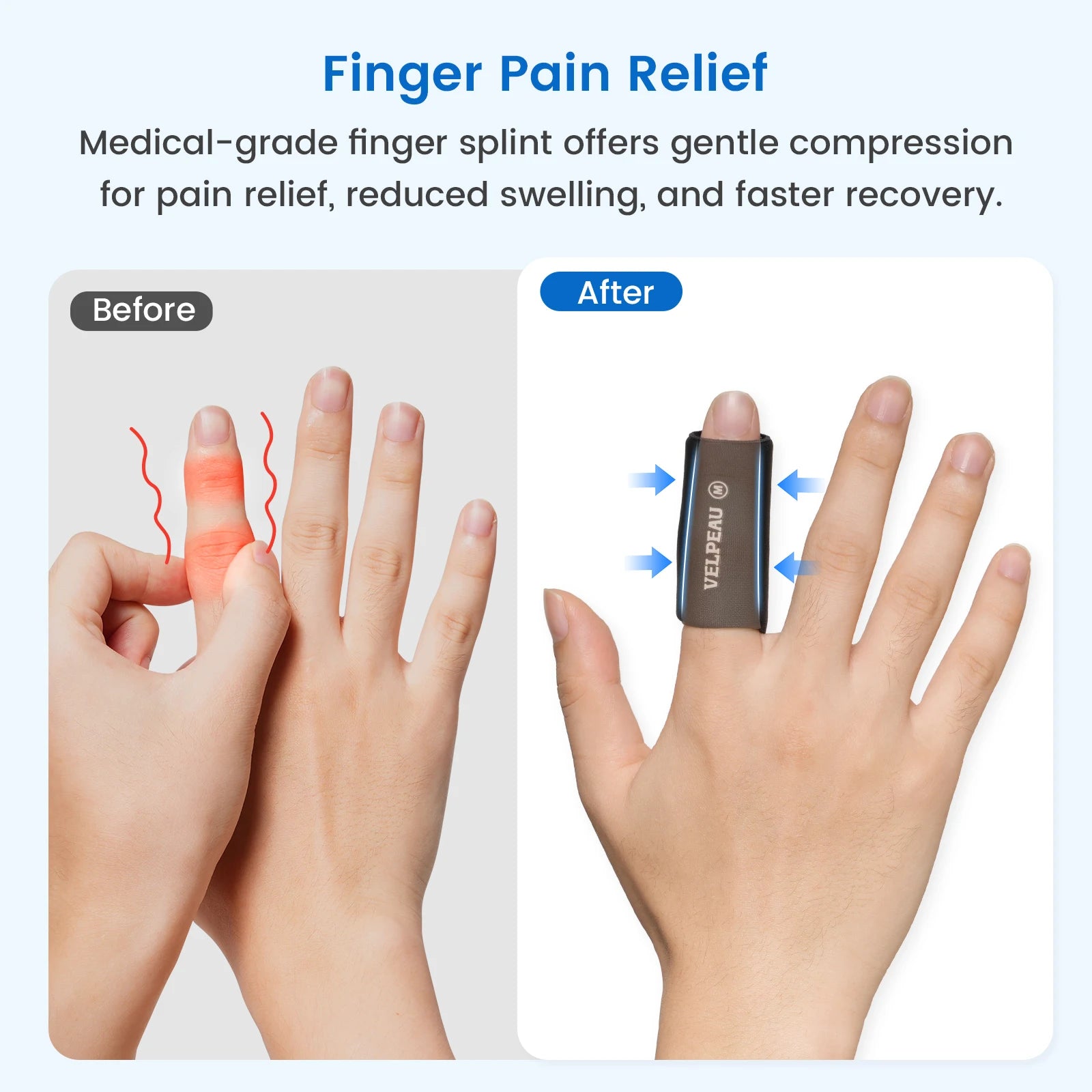 Finger Compression Splint for Pain Relief and Injury Recovery - 3