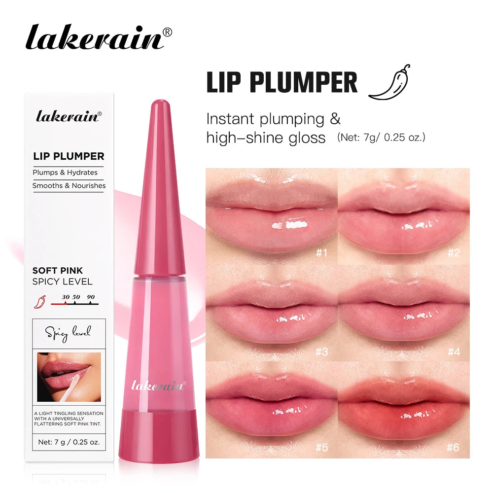 Instant Volumizing Lip Plumper Gloss for Fuller Hydrated Lips