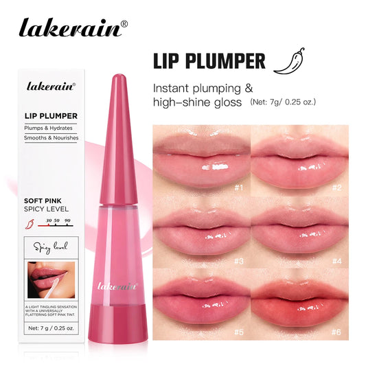 Instant Volumizing Lip Plumper Gloss for Fuller Hydrated Lips
