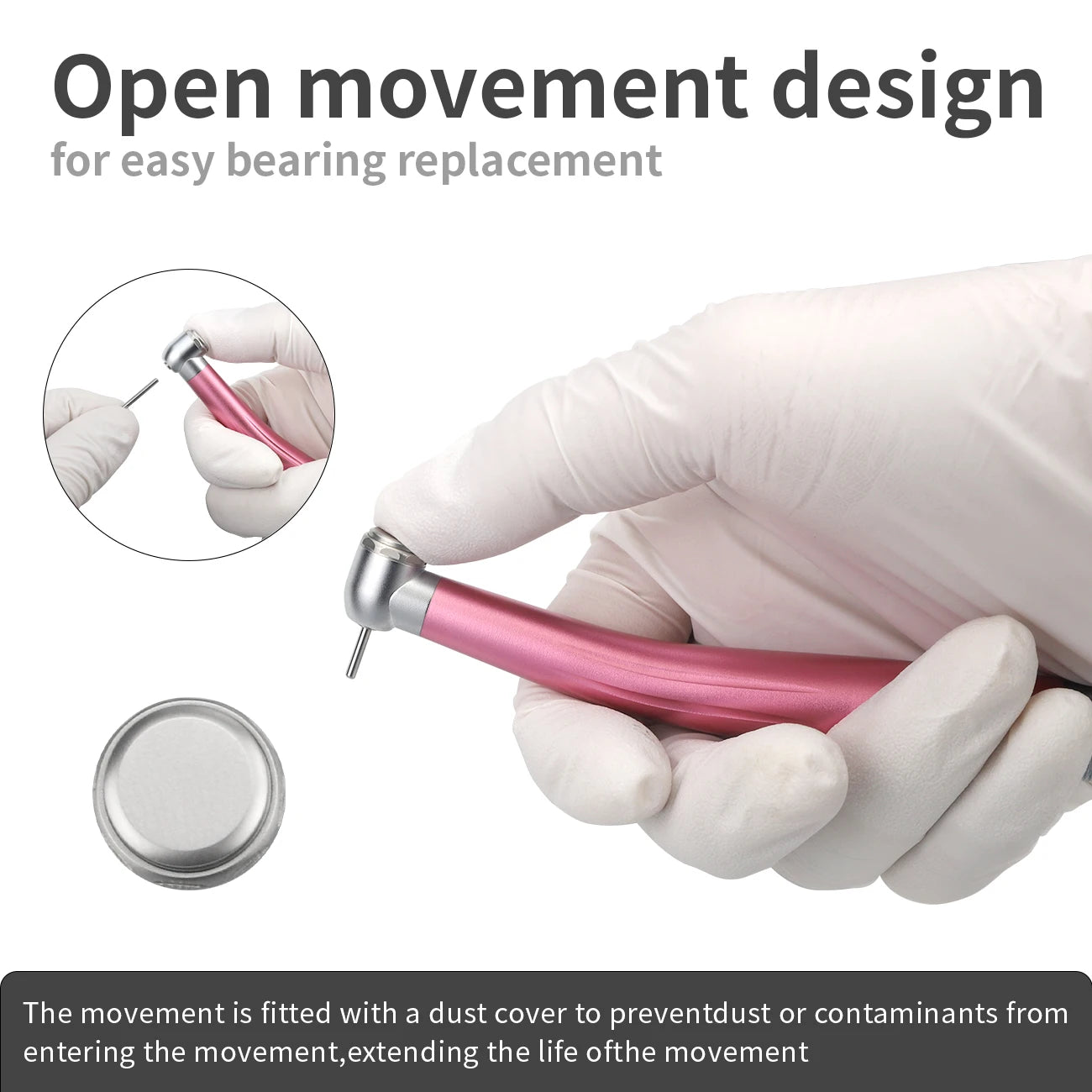 LED Dental High-Speed Handpiece with Triple Water Spray - 5