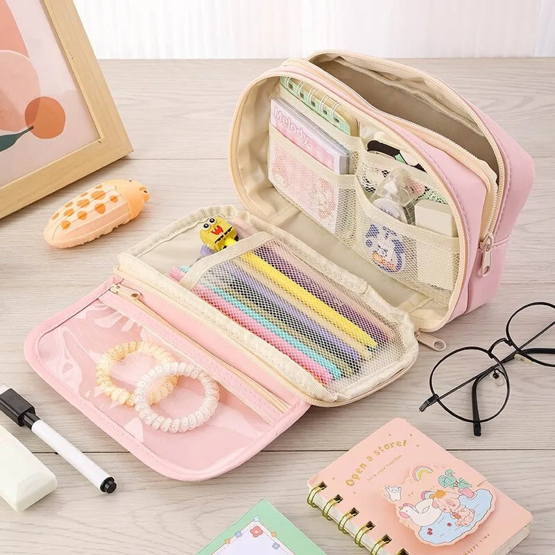 Large Capacity Multi-Layer Student Pencil Case - 15