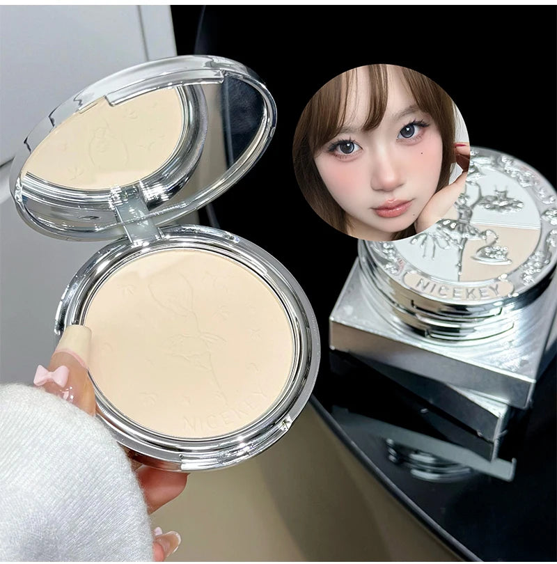 Matte Three-Color Pressed Setting Powder for Oil Control - 7