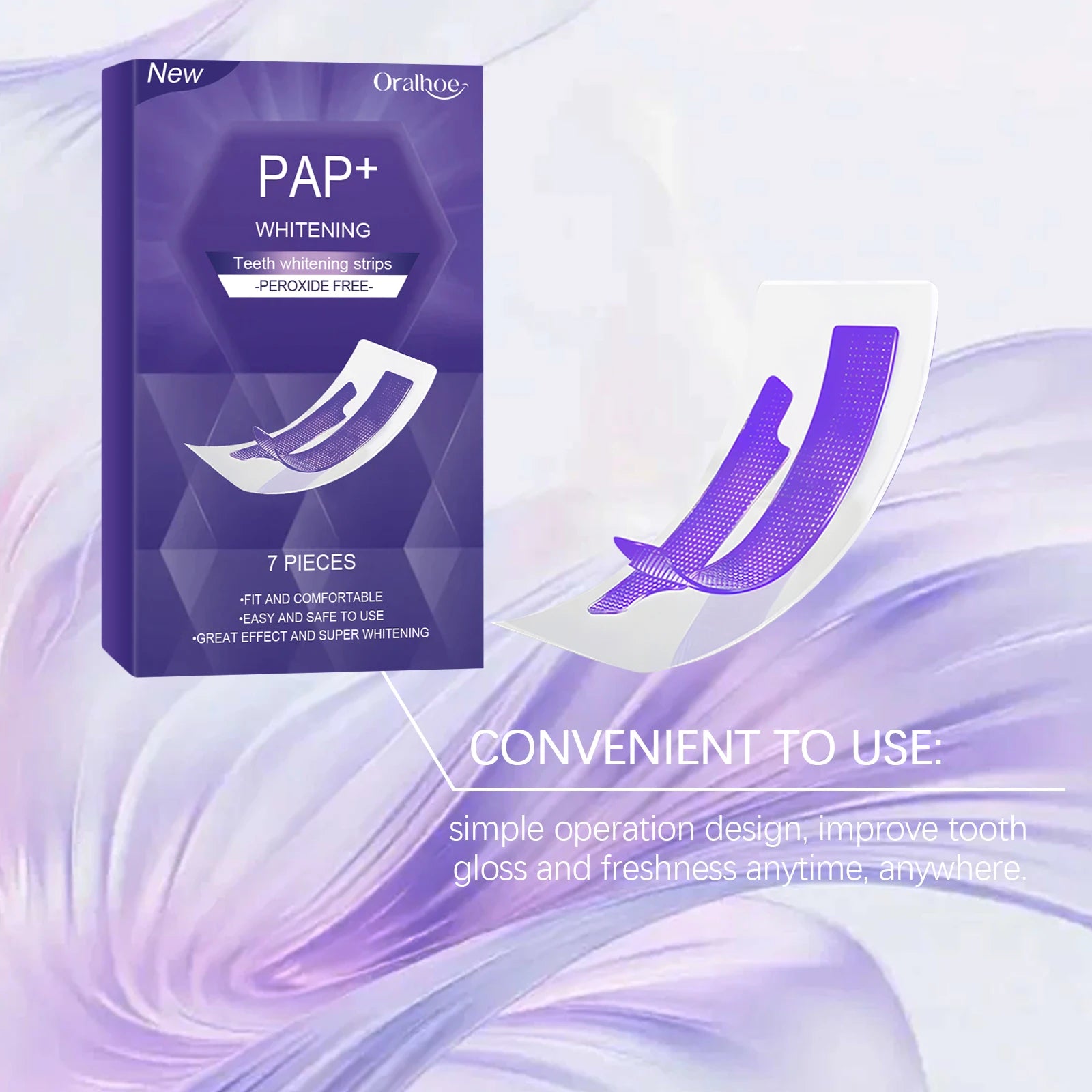Purple Teeth Whitening Strips for Radiant Smile - 4
