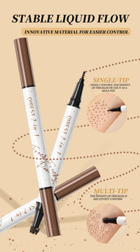 2-in-1 Waterproof Freckle Stamp Pen for Natural Makeup