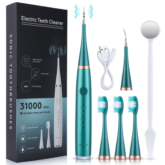 6-in-1 Ultrasonic Electric Dental Plaque and Tartar Remover