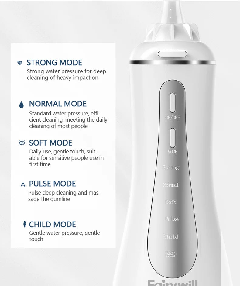 Portable Cordless Water Flosser for Deep Teeth Cleaning - 9