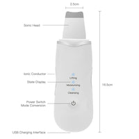 Ultrasonic Facial Skin Scrubber & Blackhead Remover