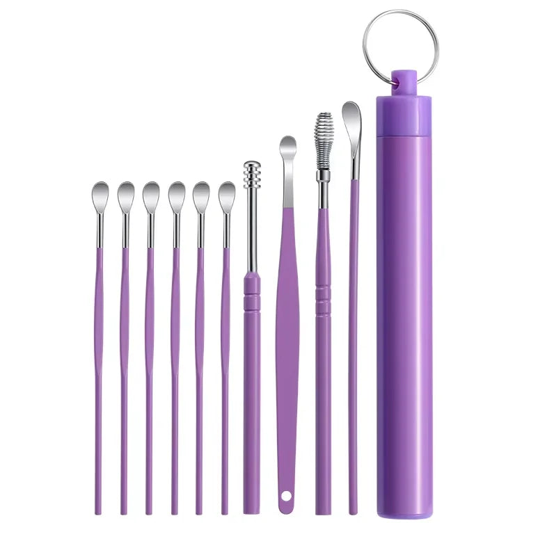 Professional Stainless Steel Ear Wax Removal Kit - 14