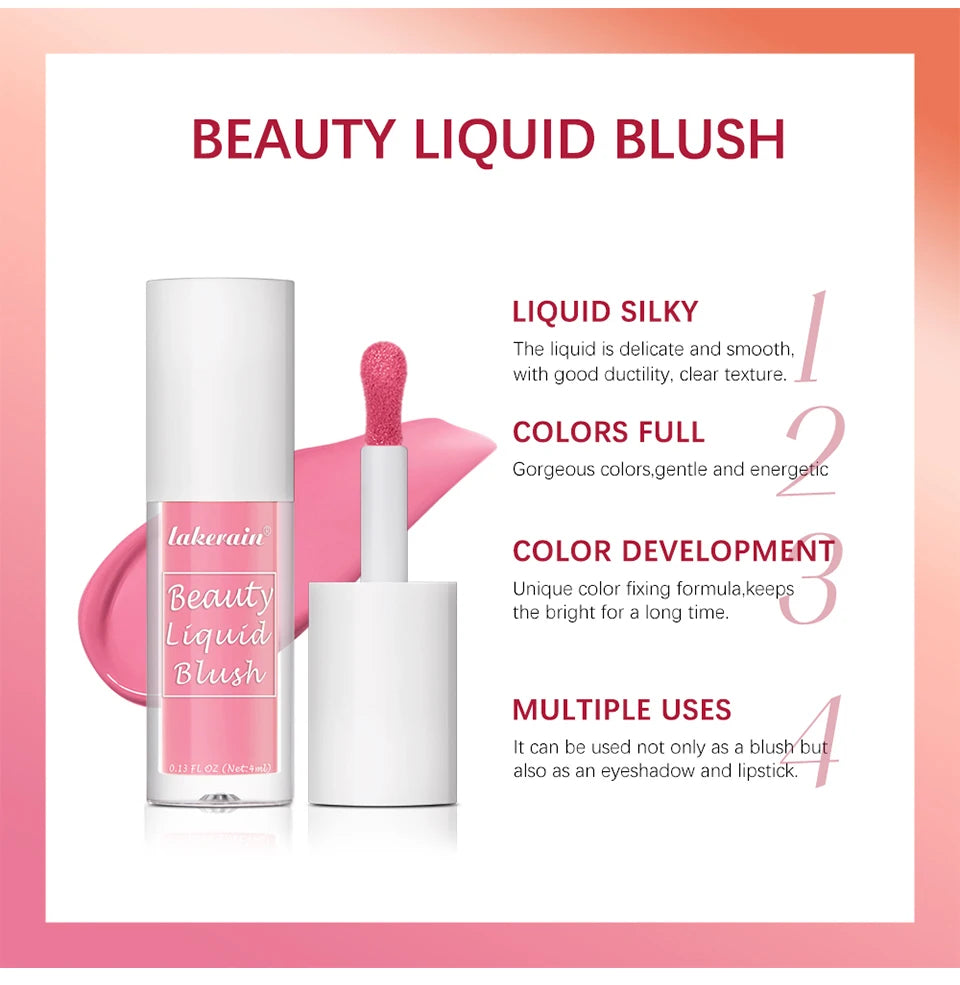 Long-Lasting Waterproof Liquid Cheek Blush - 10