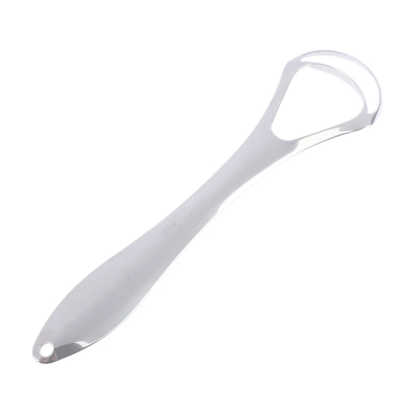 Professional Metal Tongue Scraper for Fresh Breath - 18