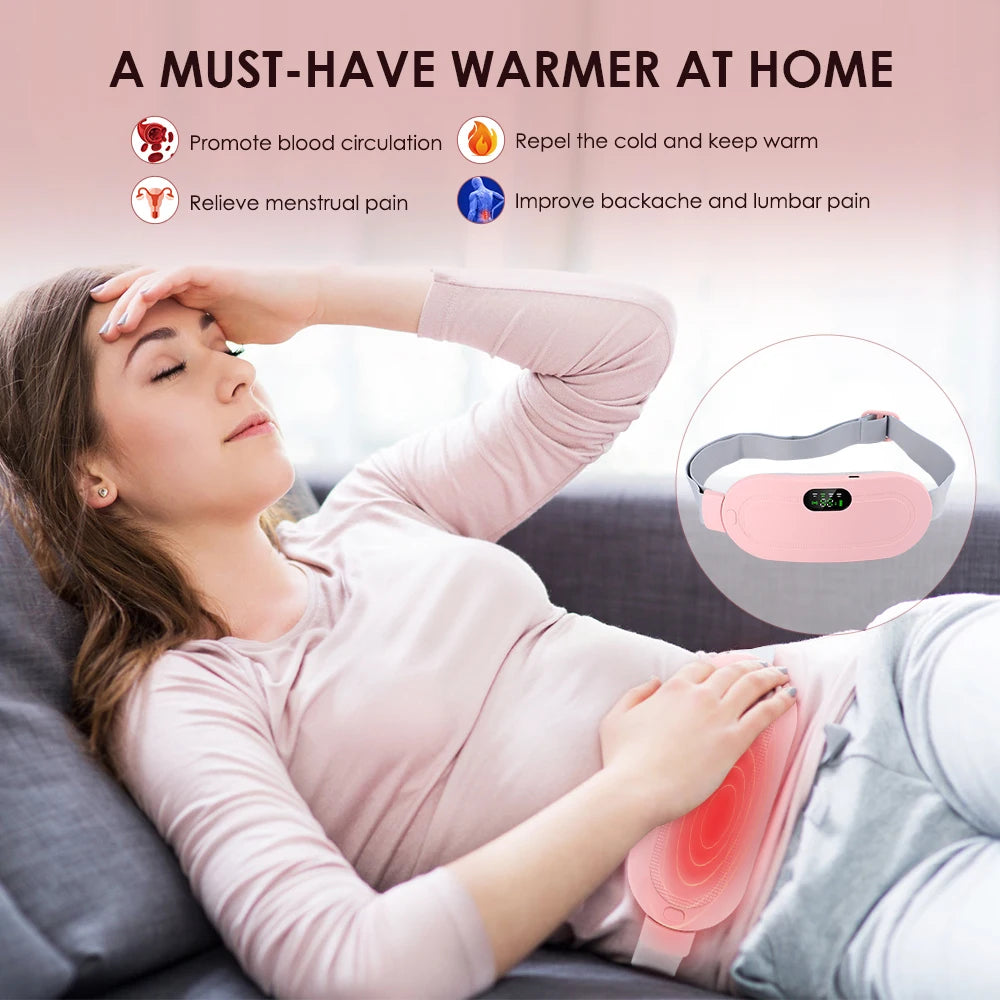 Electric Heating & Massage Belt for Menstrual Cramp Relief - 1