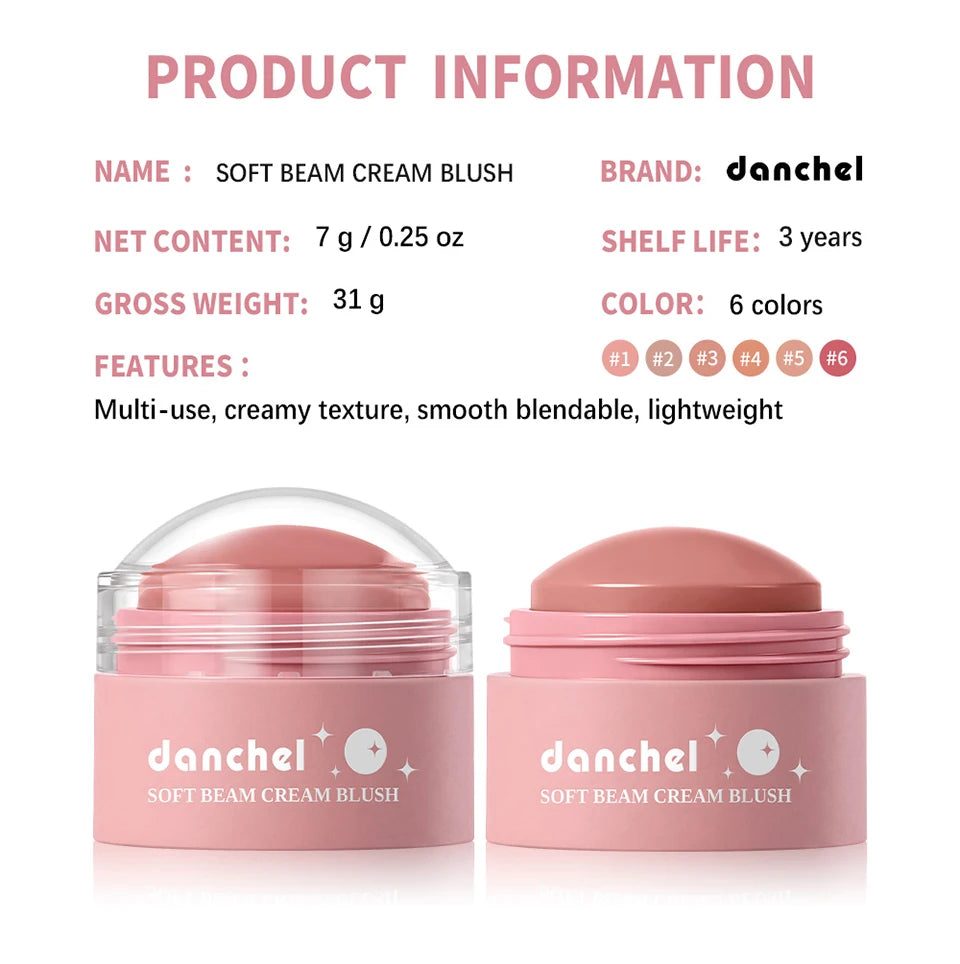 Multi-Use Soft Cream Blush for Cheeks, Lips, and Eyes - 18