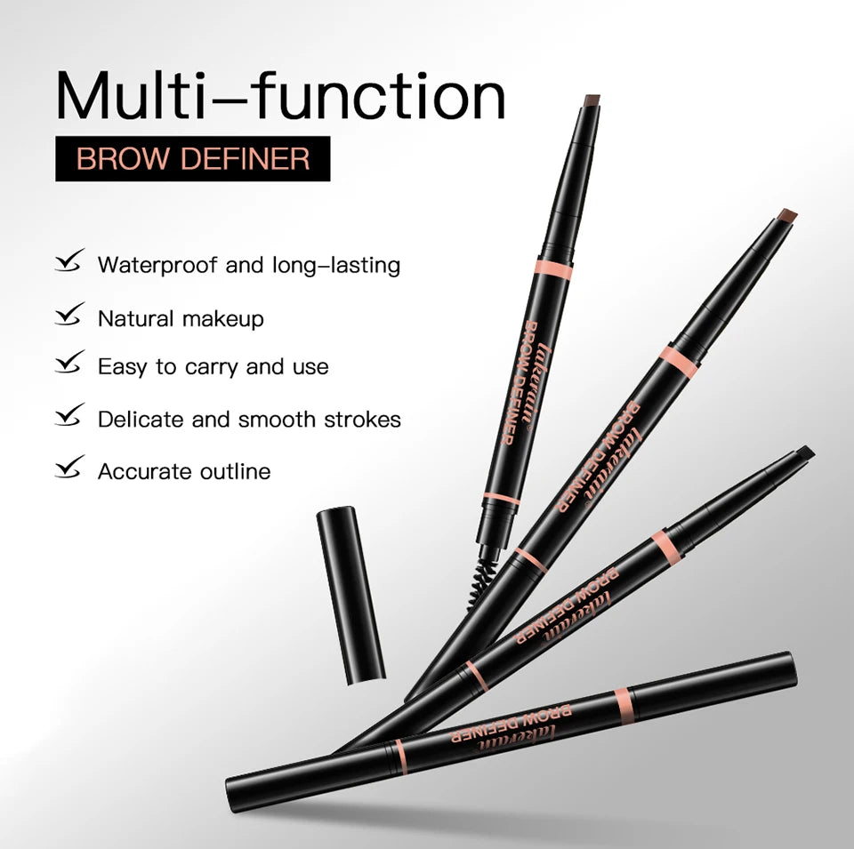 Waterproof 2-in-1 Triangle Tip Eyebrow Pencil - 9