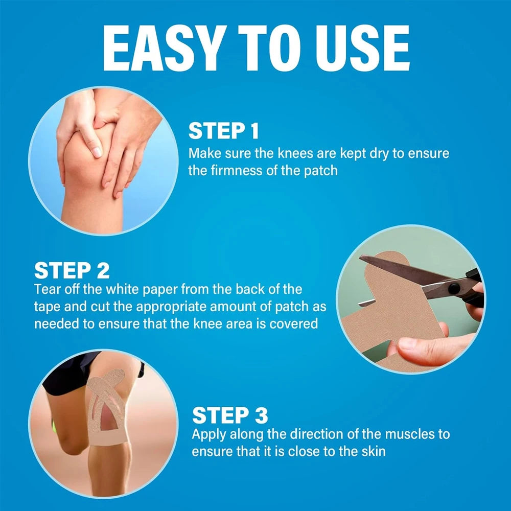 Kinesiology Knee Support Tape for Sports and Pain Relief - 15