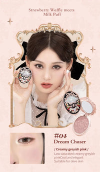 Embossed Strawberry Rococo Makeup Blush Powder