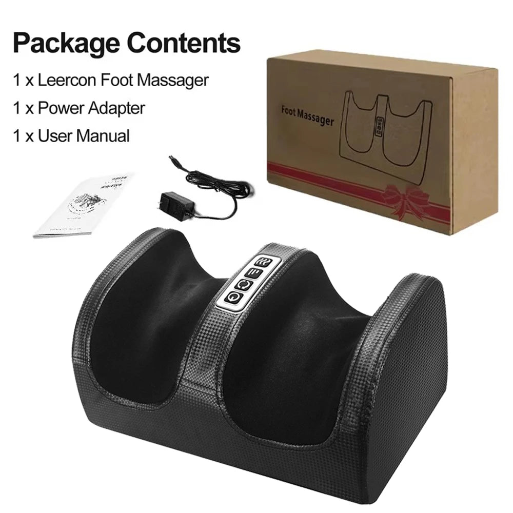 Electric Heated Foot Massager with Kneading and Vibration - 10