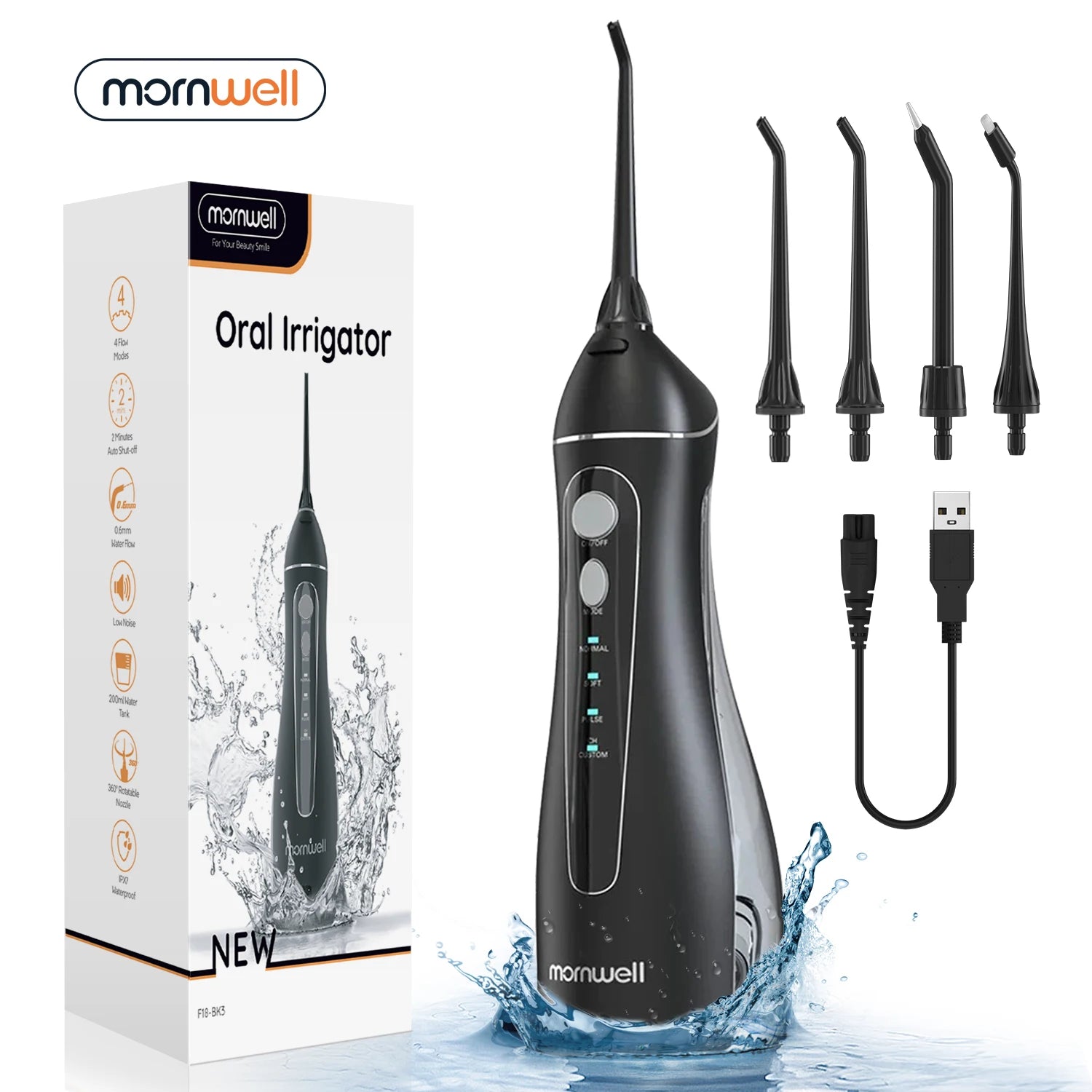 Portable Cordless Water Flosser for Deep Teeth & Gum Cleaning - 1