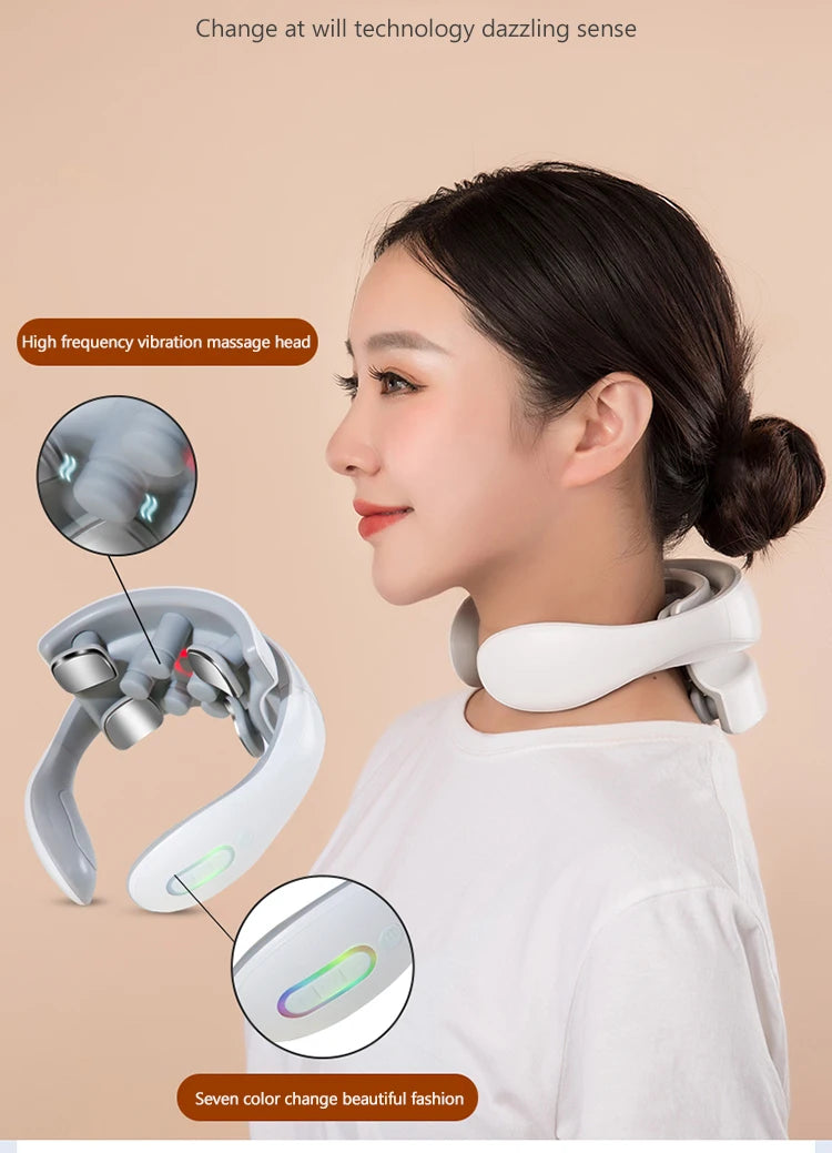 Smart Electric Neck Massager with Pulse and Heat - 7