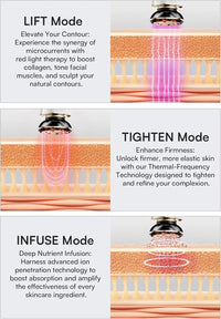 3-in-1 Red Light Therapy Facial & Neck Lifting Device