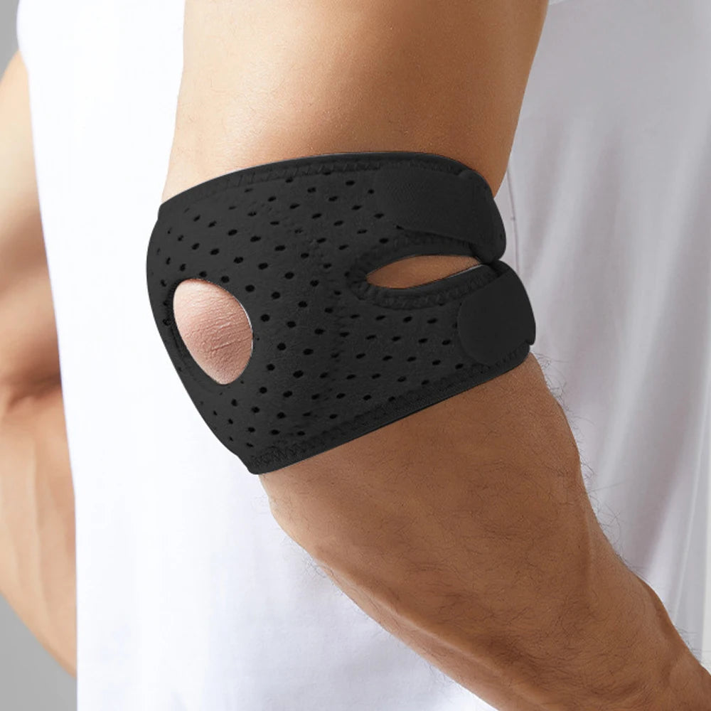 Adjustable Breathable Elbow Support Brace for Pain Relief - 21