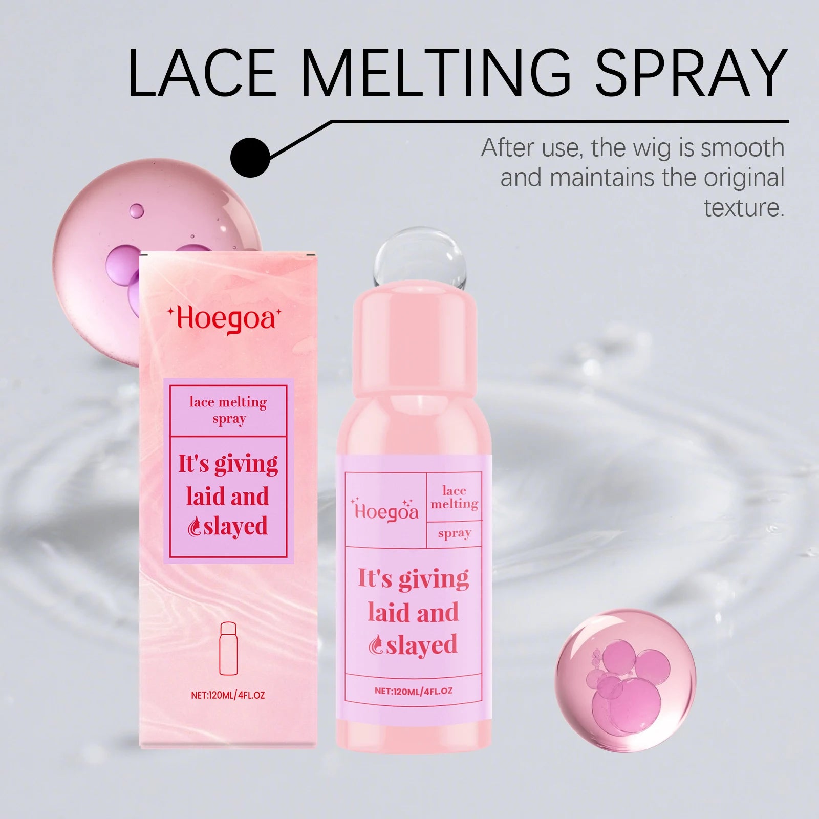 Invisible Lace Melting Spray for Natural Wig Hold - 3